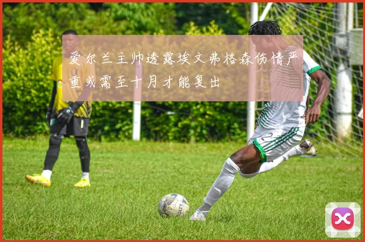 爱尔兰主帅透露埃文弗格森伤情严重或需至十月才能复出